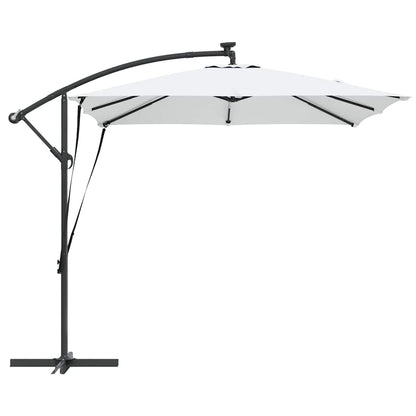 vidaXL Auskragender Bananenschirm Sand 249 x 249 x 250 cm