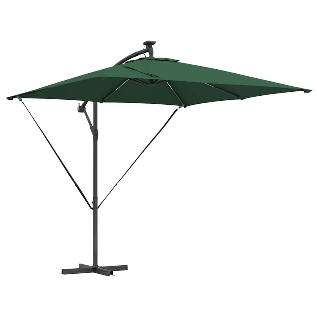 vidaXL Parasol déporté bananier vert 249 x 249 x 250 cm