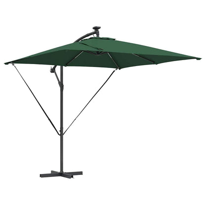 vidaXL Parasol déporté bananier vert 249 x 249 x 250 cm