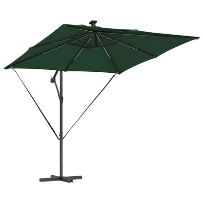 vidaXL Parasol déporté bananier vert 249 x 249 x 250 cm