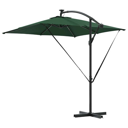 vidaXL Parasol déporté bananier vert 249 x 249 x 250 cm