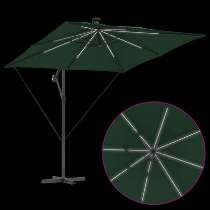 vidaXL Parasol déporté bananier vert 249 x 249 x 250 cm