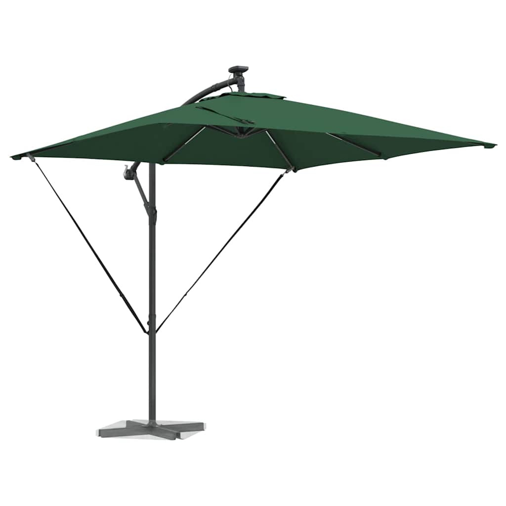 vidaXL Parasol déporté bananier vert 249 x 249 x 250 cm