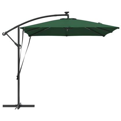 vidaXL Parasol déporté bananier vert 249 x 249 x 250 cm