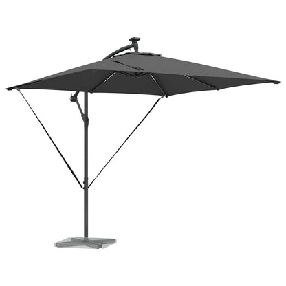 vidaXL Parasol déporté Banane anthracite 249 x 249 x 250 cm