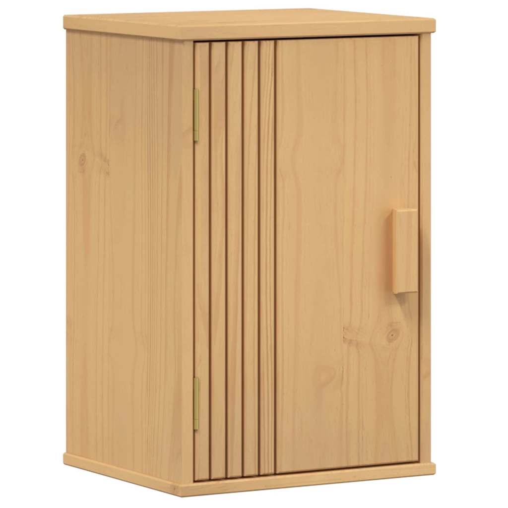 vidaXL Badezimmermöbel-Set mit Regal 4 pcs Braun Massivholz Kiefer