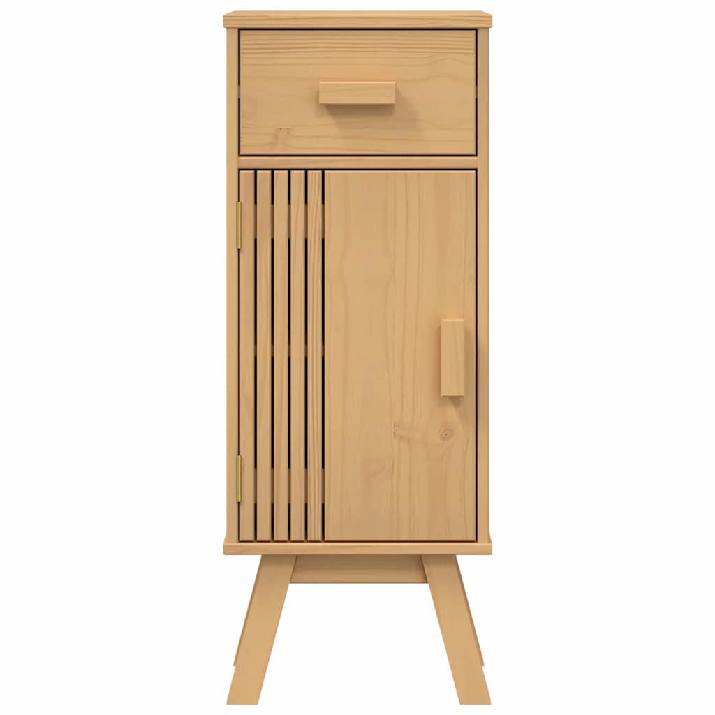 vidaXL Badezimmermöbel-Set mit Regal 4 pcs Braun Massivholz Kiefer