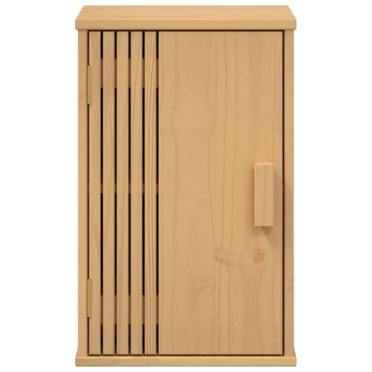 vidaXL Badezimmermöbel-Set mit Regal 4 pcs Braun Massivholz Kiefer
