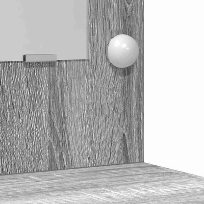 Schminktisch mit Schubladen 3 pcs Graues Sonoma Holzwerkstoff