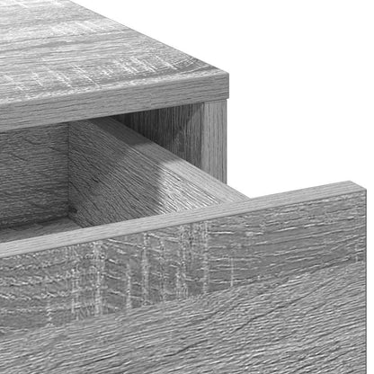 Schminktisch mit Tür 2 pcs Grau 50 x 41 x 135 cm Holzwerkstoff