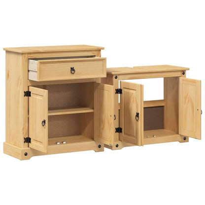 vidaXL Ensemble de meubles de salle de bain 2 pièces "Corona" en pin massif