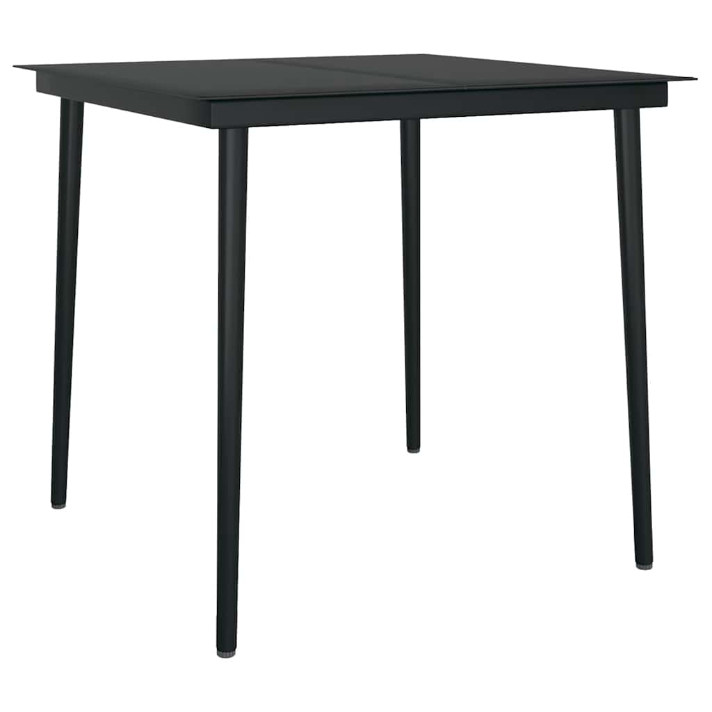 vidaXL 5-tlg. Garten-Essgruppe mit Kissen Braun Poly Rattan Glas