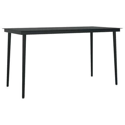 vidaXL 5-tlg. Garten-Essgruppe mit Kissen Grau Poly Rattan Glas