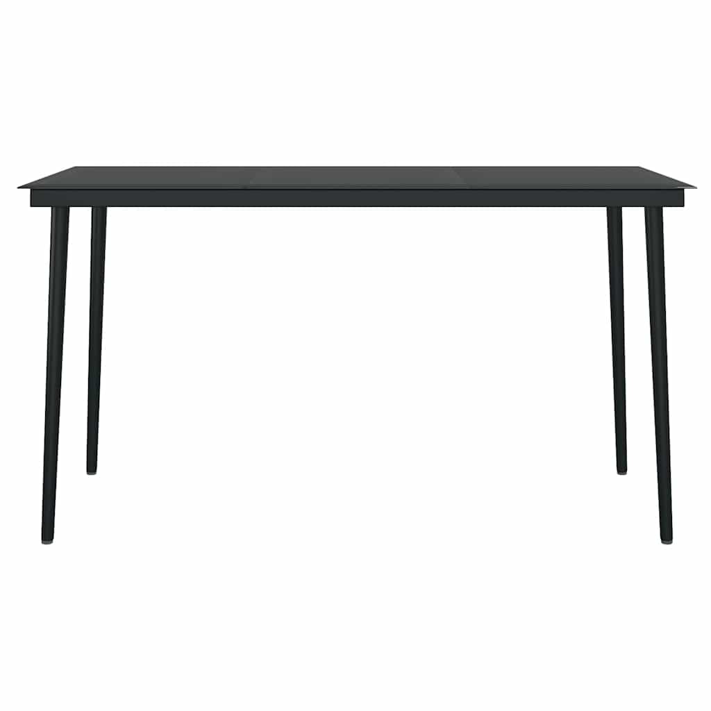 vidaXL 5-tlg. Garten-Essgruppe mit Kissen Grau Poly Rattan Glas