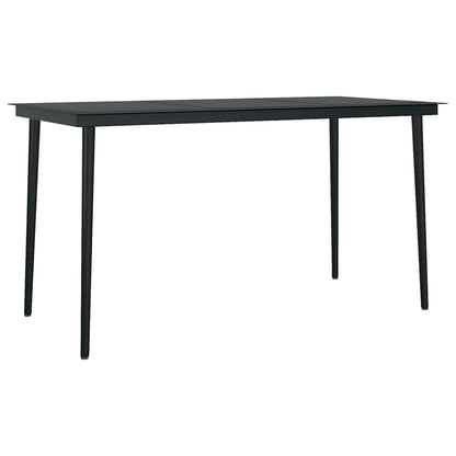 vidaXL 5-tlg. Garten-Essgruppe mit Kissen Grau Poly Rattan Glas
