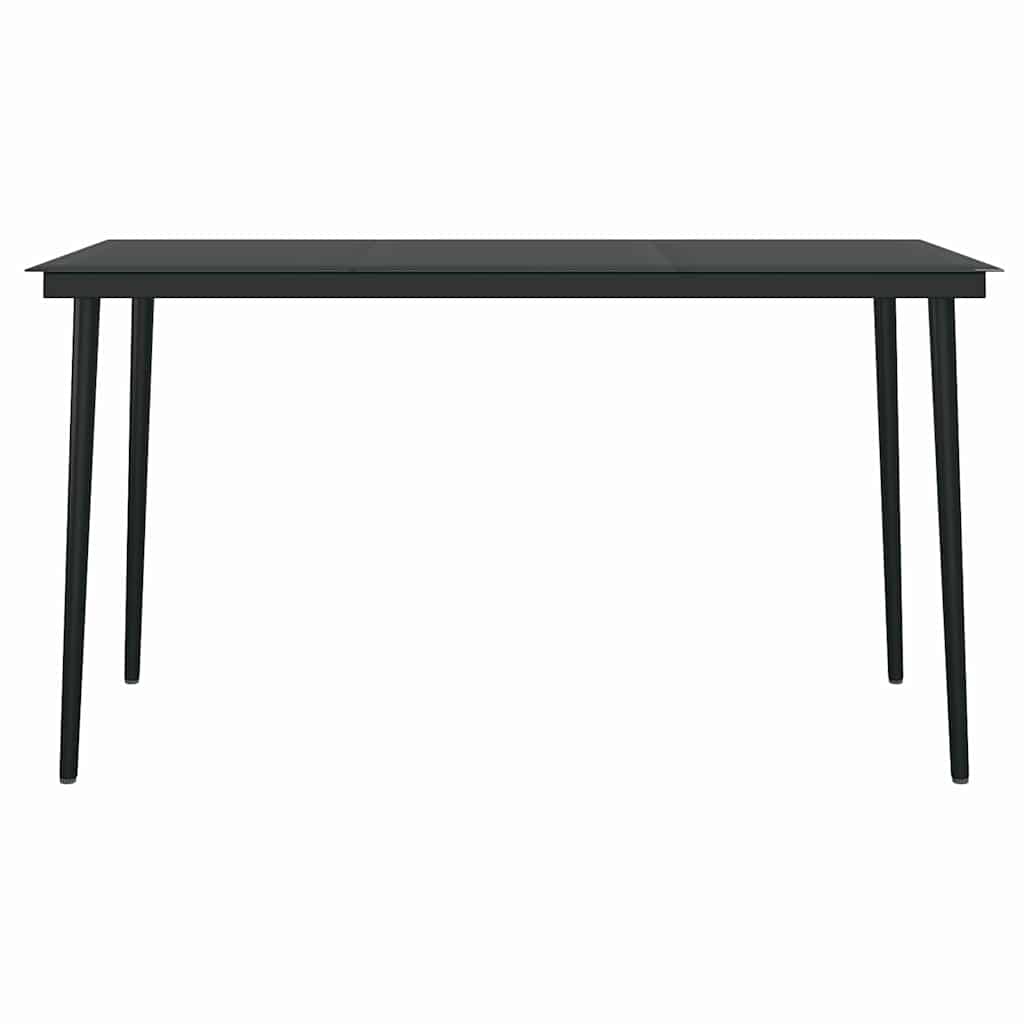 vidaXL 5-tlg. Garten-Essgruppe mit Kissen Grau Poly Rattan Glas