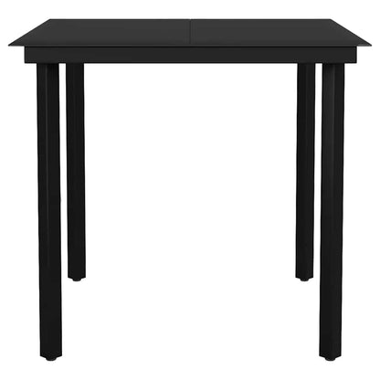 vidaXL 5-teiliges Garten-Esszimmerset Braunes Polyrattanglas