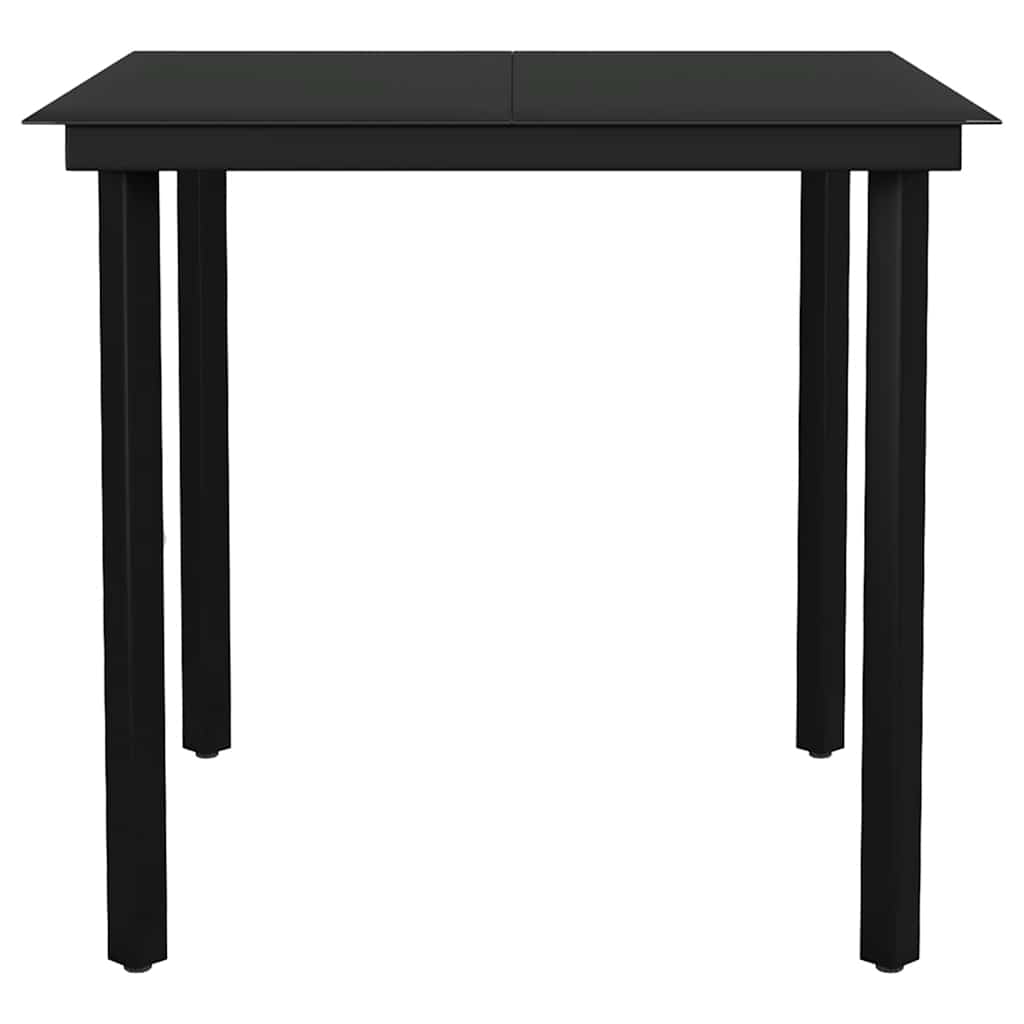vidaXL 5-tlg. Garten-Essgruppe mit Kissen Braun Poly Rattan Glas