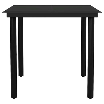 vidaXL 5-tlg. Garten-Essgruppe mit Kissen Braun Poly Rattan Glas