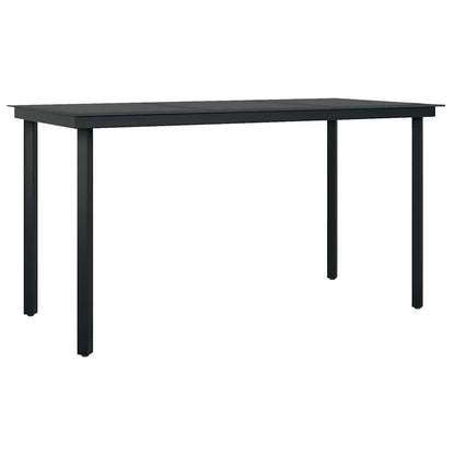 vidaXL 5-tlg. Garten-Essgruppe mit Kissen Grau Poly Rattan Glas