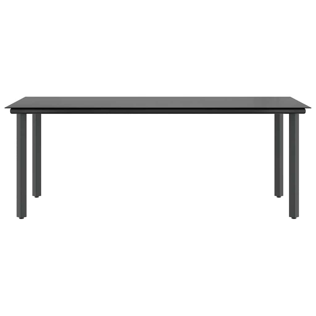 9-tlg. Garten-Essgruppe mit Kissen Braun Poly Rattan Glas