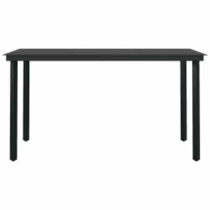 vidaXL 5-tlg. Garten-Essgruppe mit Kissen Braun Poly Rattan Glas