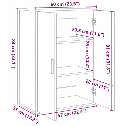 vidaXL Sideboard 2 pcs Altholz 60 x 31 x 84 cm Holzwerkstoff