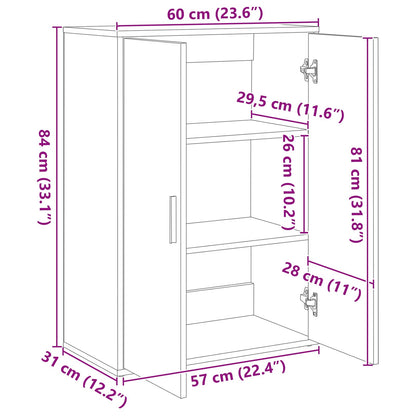Sideboard 2 pcs Altholz 60 x 31 x 84 cm Holzwerkstoff