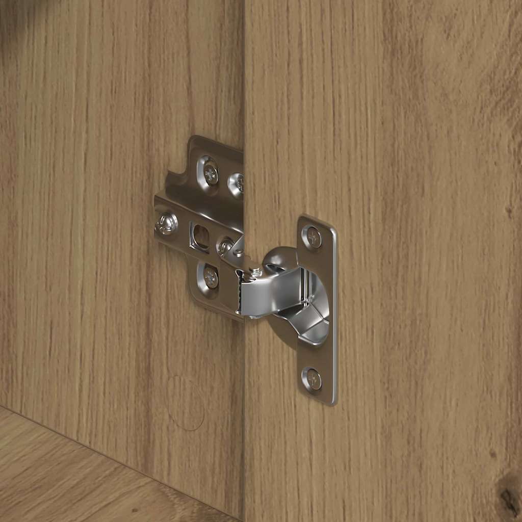 vidaXL Sideboard 2 pcs Artisan-Eiche 60 x 31 x 84 cm Holzwerkstoff