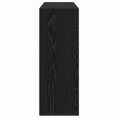 vidaXL Sideboard 2 pcs Schwarz Eichen-Optik 60 x 31 x 84 cm