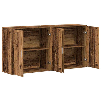 Sideboard 2 pcs Altholz 79 x 38 x 80 cm Holzwerkstoff