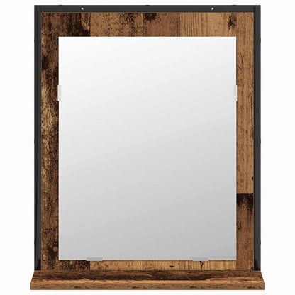 vidaXL Badezimmermöbel-Set Wandmontiert 2 pcs Braun Holzwerkstoff