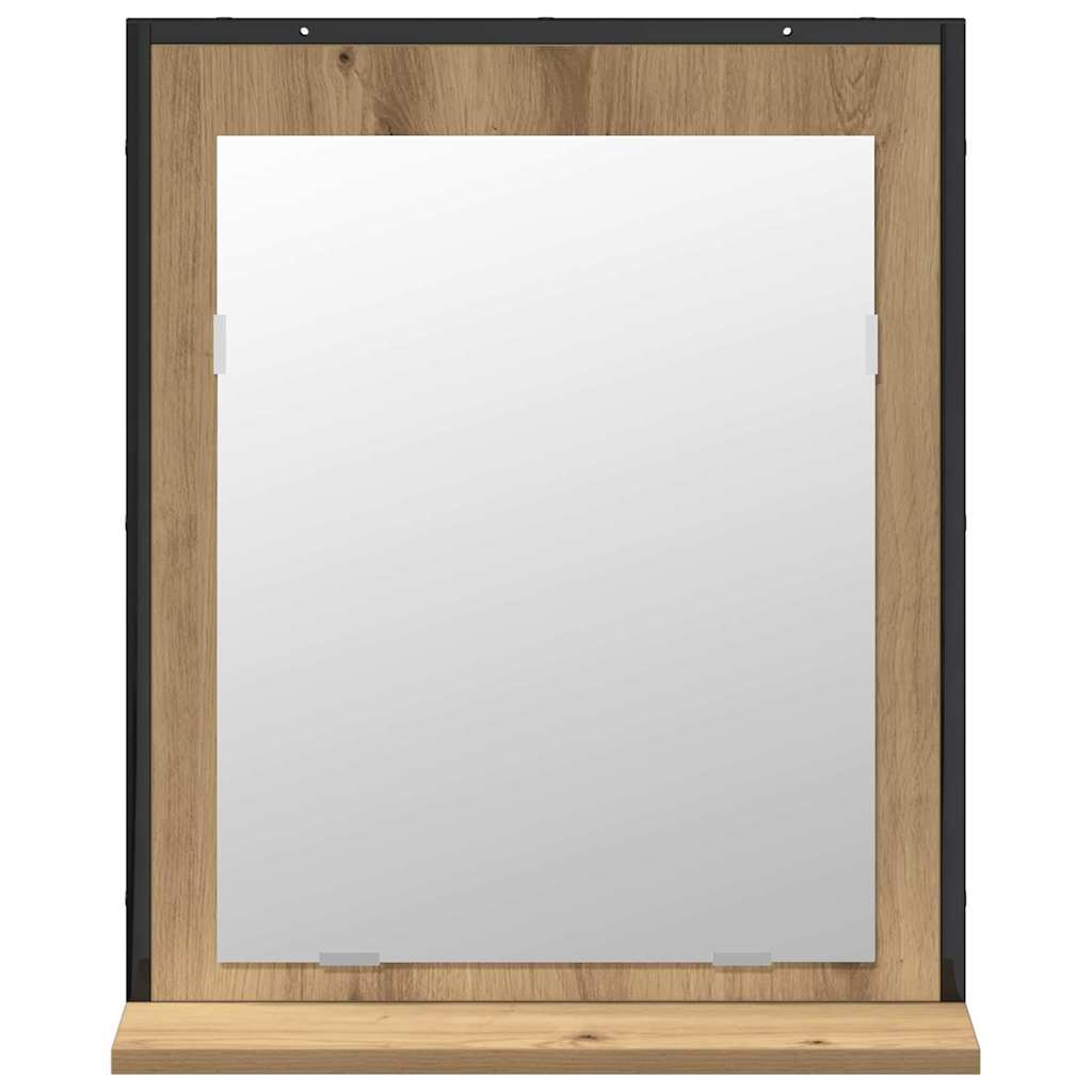 vidaXL Badezimmermöbel-Set Wandmontiert 2 pcs Braun Holzwerkstoff