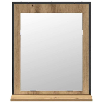 vidaXL Badezimmermöbel-Set Wandmontiert 2 pcs Braun Holzwerkstoff