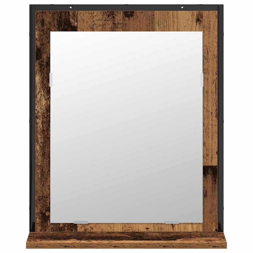 vidaXL Badezimmermöbel-Set Wandmontiert 2 pcs Braun Holzwerkstoff