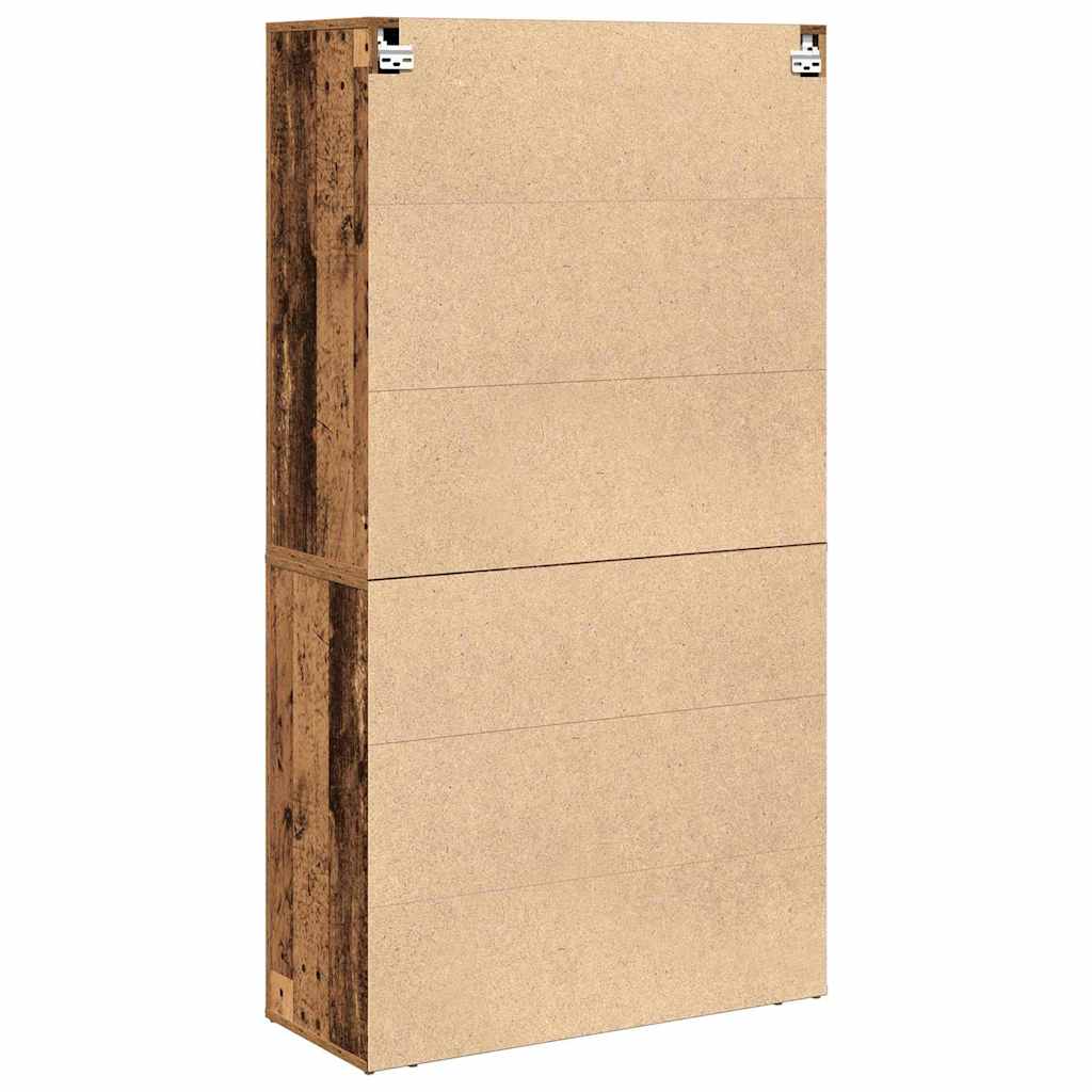 vidaXL Highboard Altholz 80 x 33 x 150 cm Holzwerkstoff