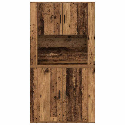 vidaXL Highboard Altholz 80 x 33 x 150 cm Holzwerkstoff