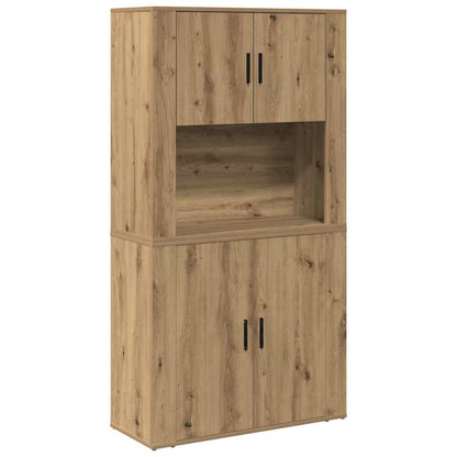 vidaXL Highboard Artisan-Eiche 80 x 33 x 150 cm Holzwerkstoff