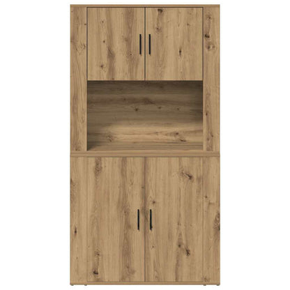 vidaXL Highboard Artisan-Eiche 80 x 33 x 150 cm Holzwerkstoff