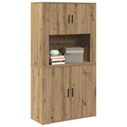 vidaXL Highboard Artisan-Eiche 80 x 33 x 150 cm Holzwerkstoff