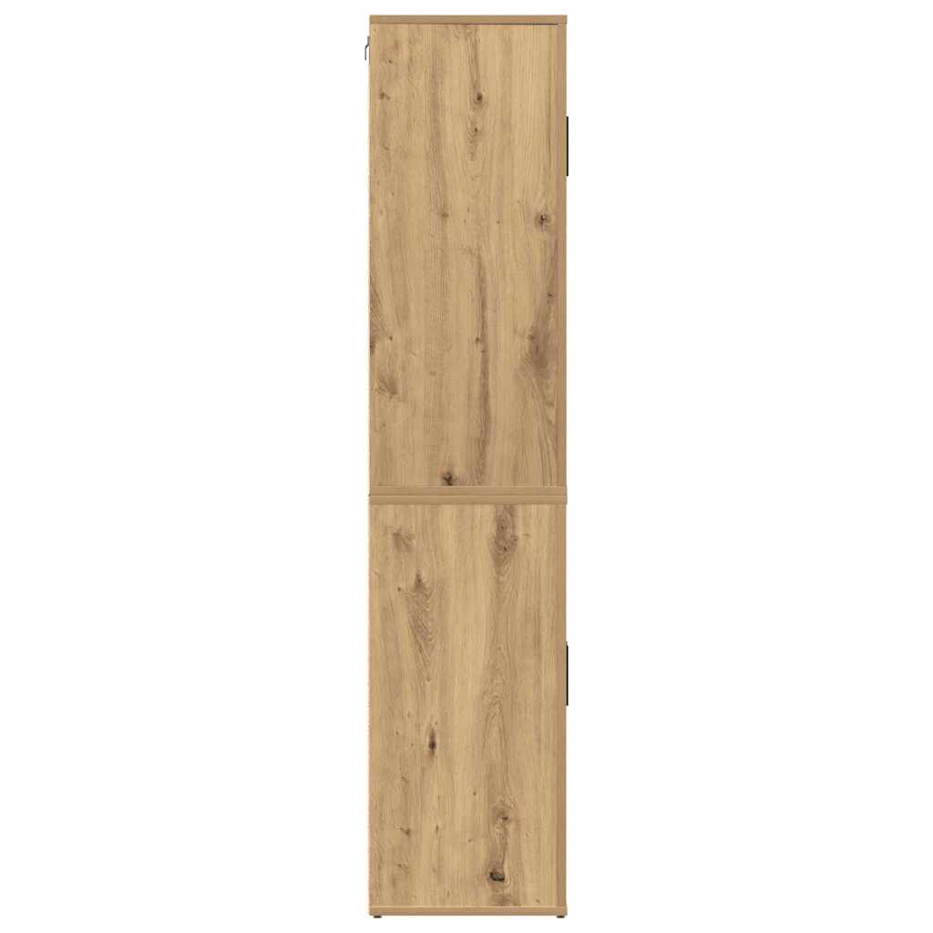 vidaXL Highboard Artisan-Eiche 80 x 33 x 150 cm Holzwerkstoff