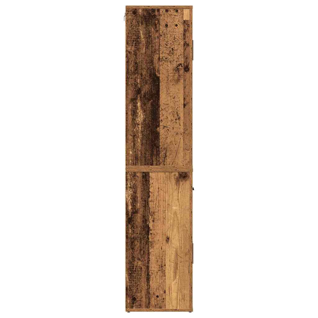 vidaXL Highboard mit Schubladen Altholz 80 x 33 x 150 cm Holzwerkstoff