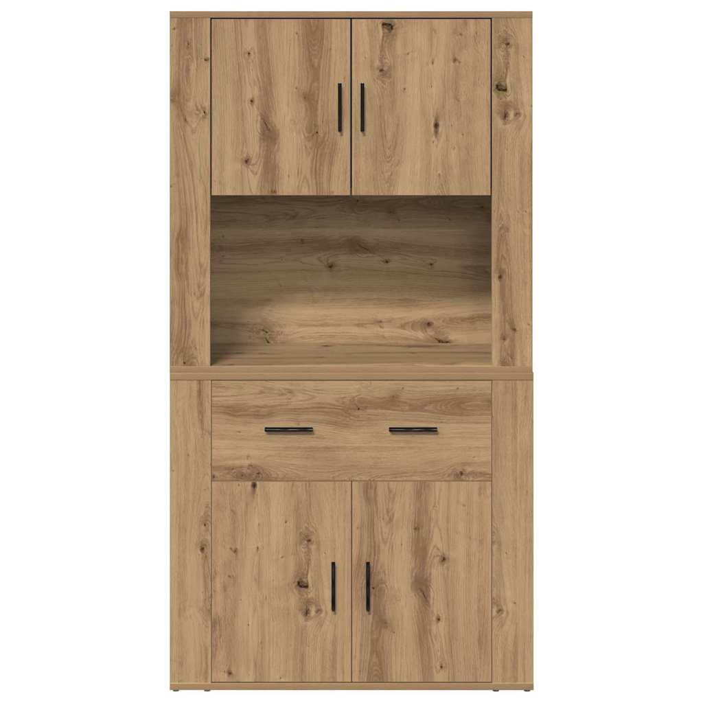 vidaXL Highboard Artisan-Eiche 80 x 33 x 150 cm Holzwerkstoff