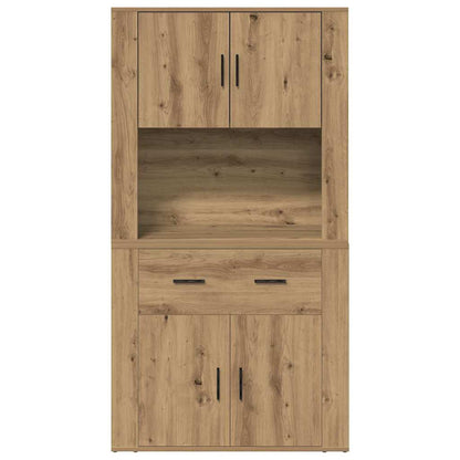vidaXL Highboard Artisan-Eiche 80 x 33 x 150 cm Holzwerkstoff