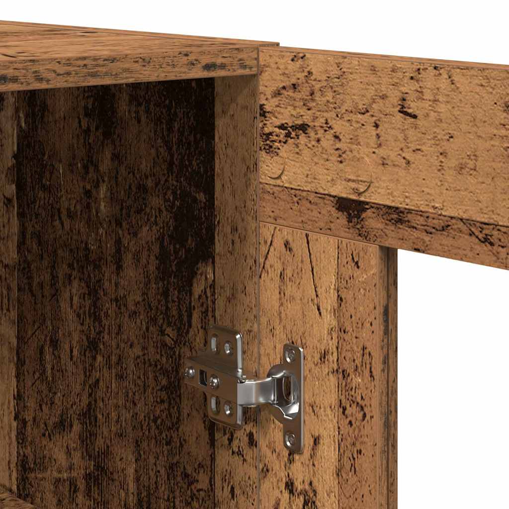 vidaXL Highboard 2 pcs Altholz 69,5 x 34 x 180 cm Holzwerkstoff