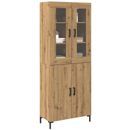 Highboard 2 pcs Artisan-Eiche 69,5 x 34 x 180 cm Holzwerkstoff