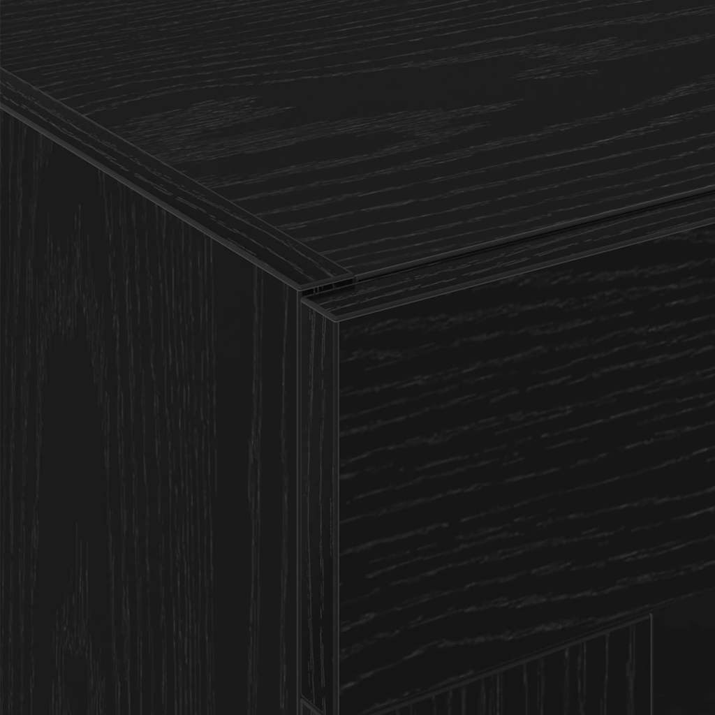vidaXL Highboard 2 pcs Schwarz Eichen-Optik 69,5 x 34 x 180 cm