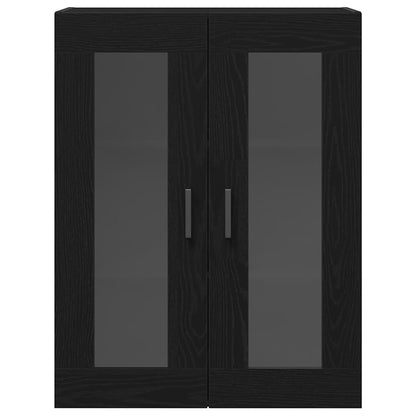 vidaXL Highboard 2 pcs Schwarz Eichen-Optik 69,5 x 34 x 180 cm