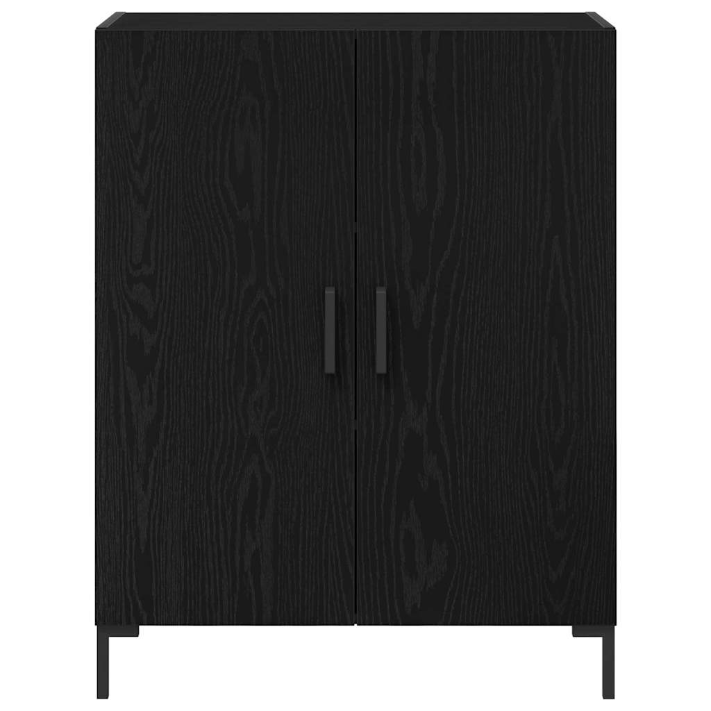 vidaXL Highboard 2 pcs Schwarz Eichen-Optik 69,5 x 34 x 180 cm