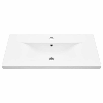 vidaXL Badezimmermöbel-Set 3 pcs Schwarz Eichen-Optik Holzwerkstoff